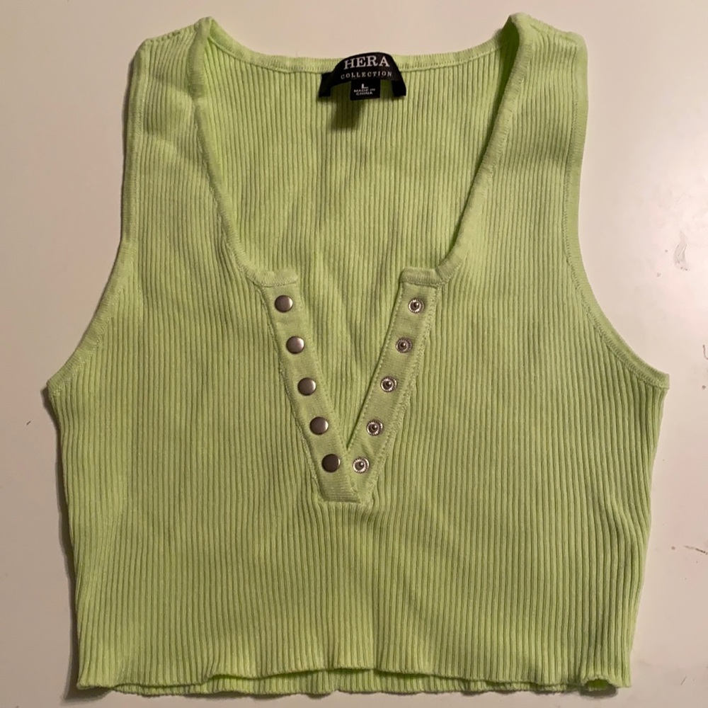 lime green tank top from boutique ruby and jenna